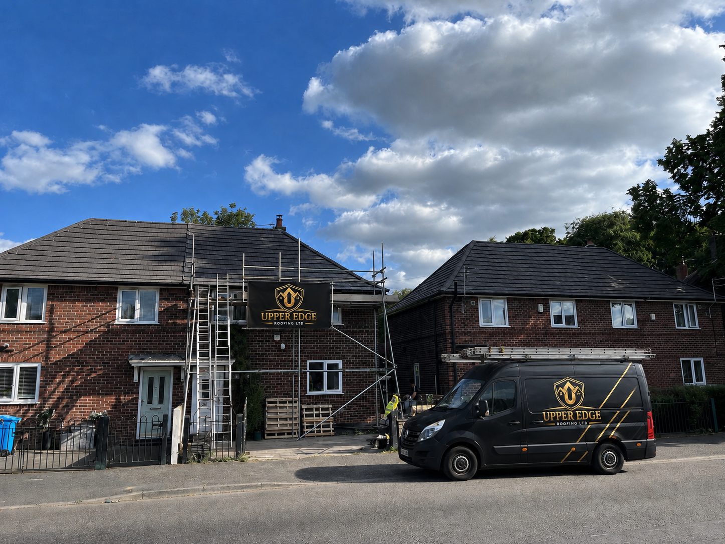 Roof repair project in Limerick